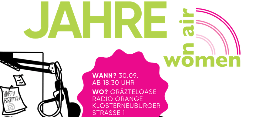 Foto zum Beitrag '20 Jahre Women on Air – (un)rundes Geburtstagsfest'
